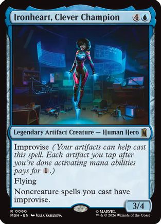 Ironheart, Clever Champion 60 Foil Rare Marvel Super Heroes NM/M