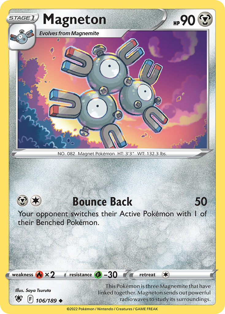 Magneton 106/189 Uncommon Reverse Holo Astral Radiance NM/LP