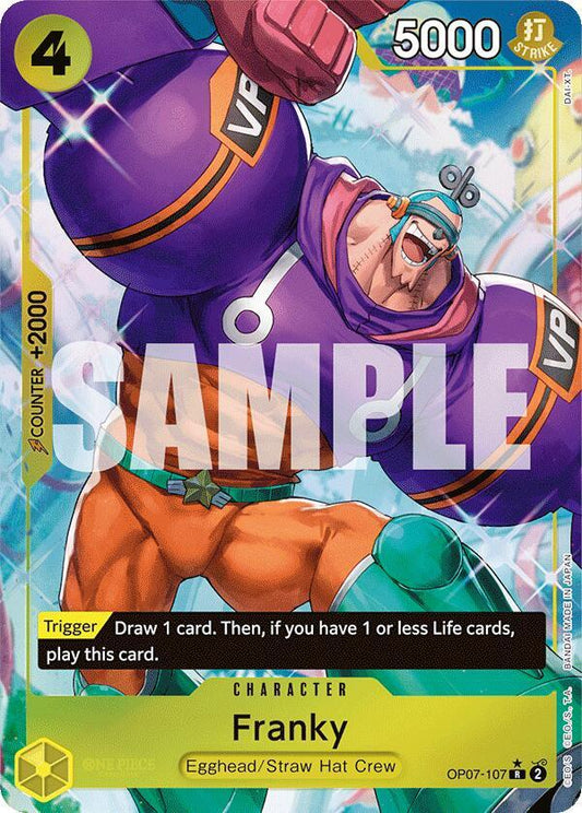 Franky (Parallel) OP07-107 Rare 500 Years in the Future NM/M