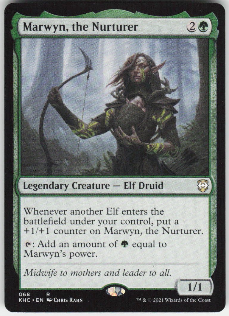 Marwyn, the Nurturer R Commander: Kaldheim 68 NM