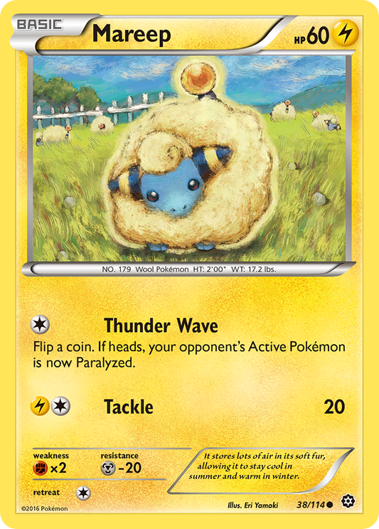Mareep 38/114 Common Steam Siege NM/LP