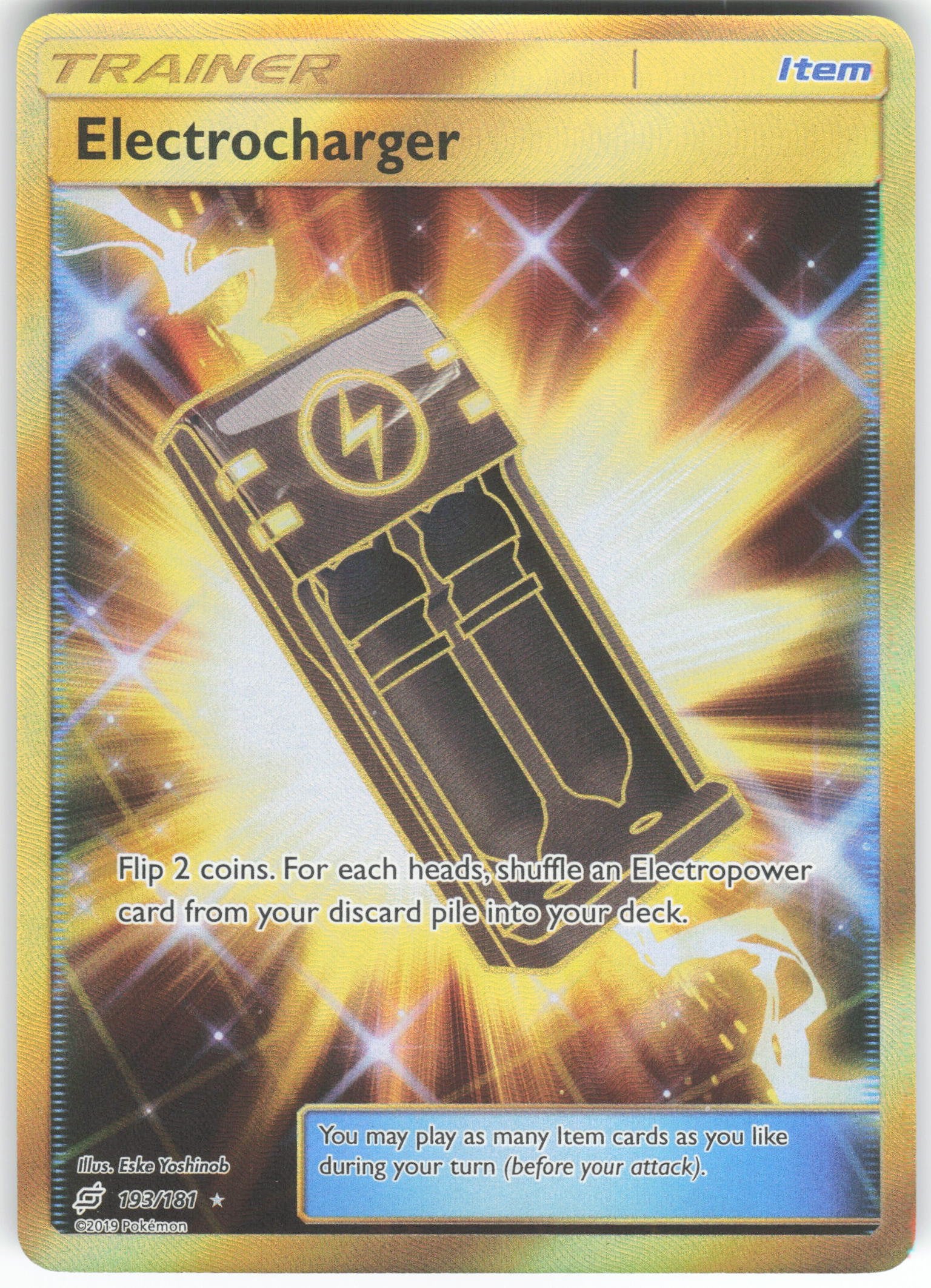 Electrocharger (Secret) Secret Rare SM - Team Up 193/181 NM