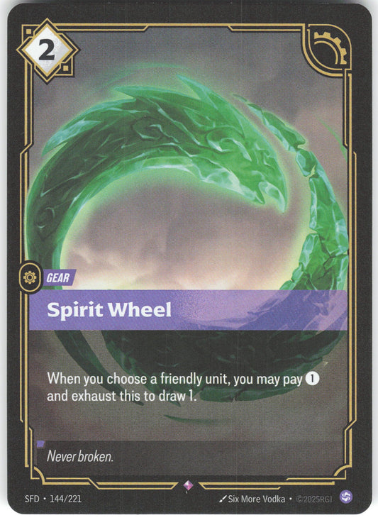 Spirit Wheel Rare Spiritforged 144/221 NM