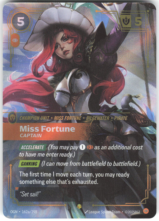 Miss Fortune - Captain (Alternate Art) Showcase Origins 162a/298 NM