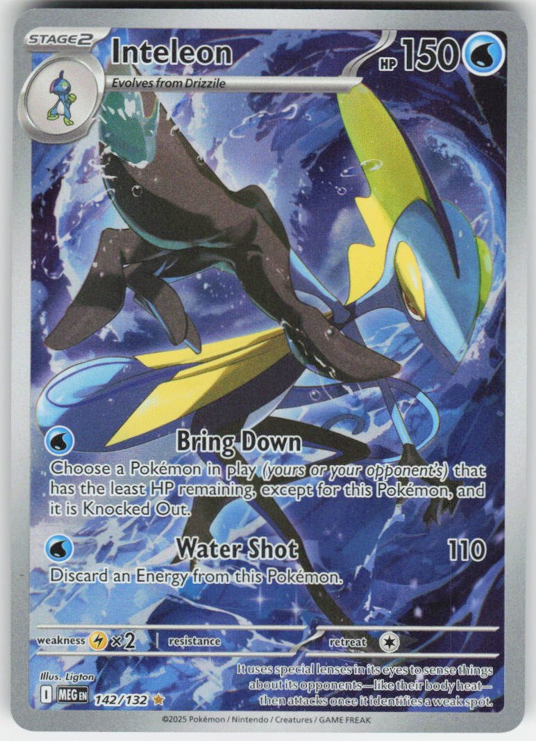 Inteleon - Illustration Rare ME01: Mega Evolution 142/132 NM