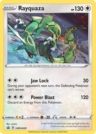 Rayquaza SWSH029 Promo Sword & Shield Promo Holo NM/M