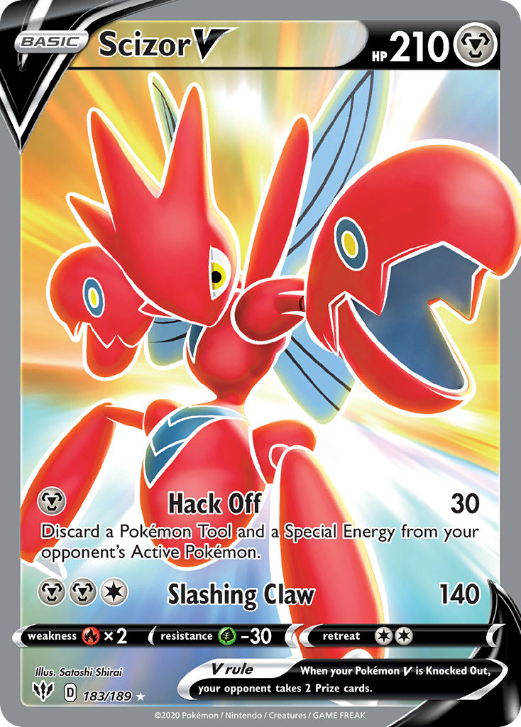 Scizor V 183/189 Ultra Rare Darkness Ablaze NM/M
