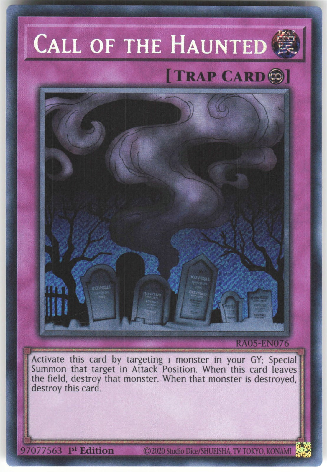 Call of the Haunted (Secret Rare) Secret Rare Rarity Collection 5 RA05-EN076 NM