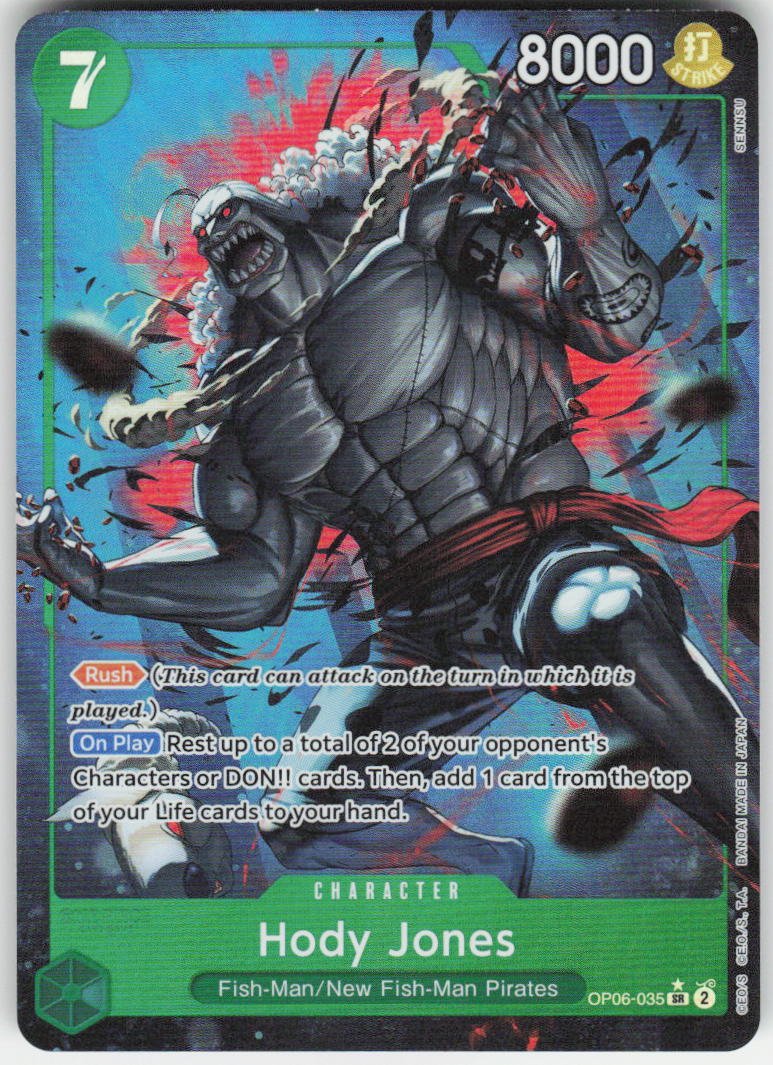 Hody Jones (Alternate Art) SR Premium Booster -The Best- OP06-035 NM
