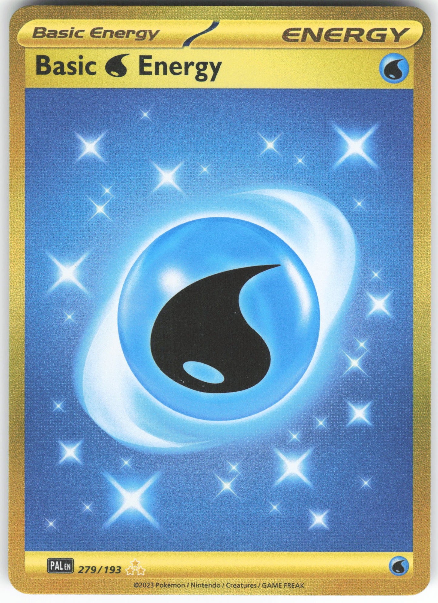 Basic Water Energy - Hyper Rare SV02: Paldea Evolved 279/193 NM