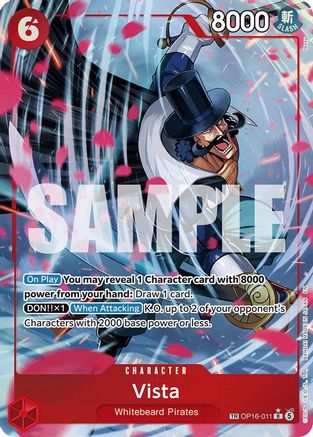 Vista (TR) OP16-011 Treasure Rare The Time of Battle NM/M