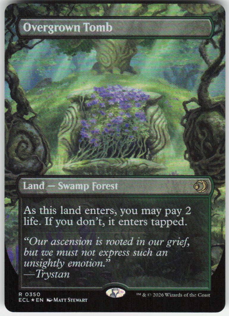 Overgrown Tomb (Borderless Foil) R Lorwyn Eclipsed 350 NM
