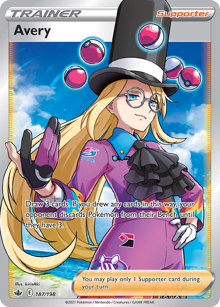 Avery 187/198 Ultra Rare Chilling Reign NM/M