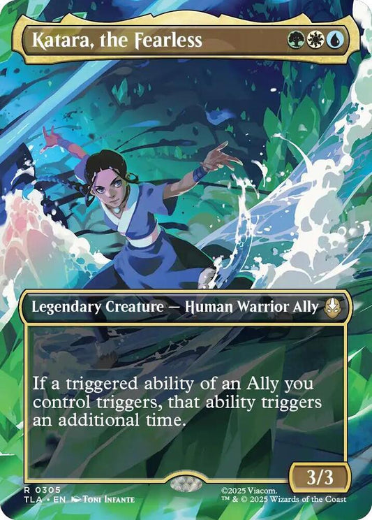 Katara, the Fearless (Borderless) 305 Rare Avatar: The Last Airbender NM/M