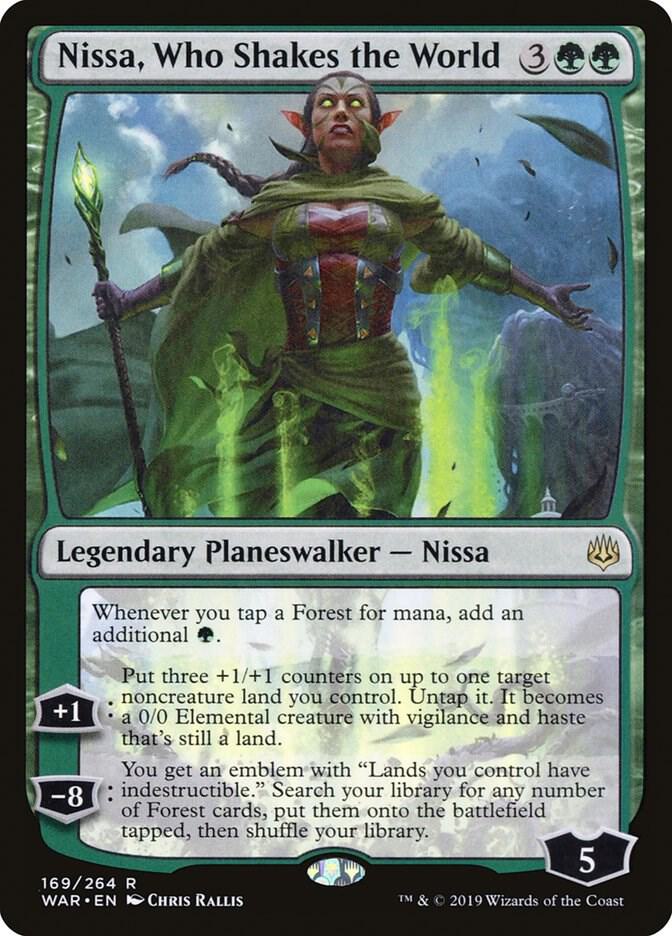 Nissa, Who Shakes the World 169 Rare War of the Spark NM/M