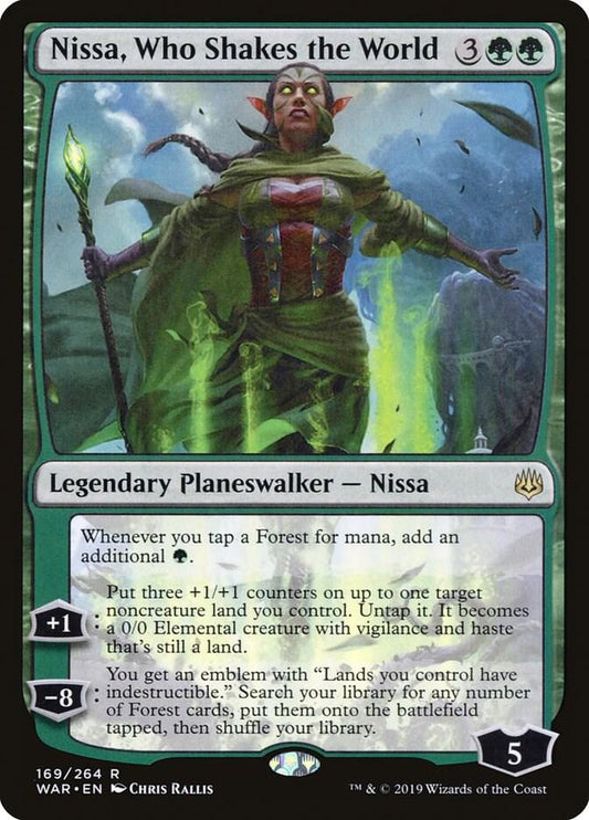 Nissa, Who Shakes the World 169 Rare War of the Spark NM/M