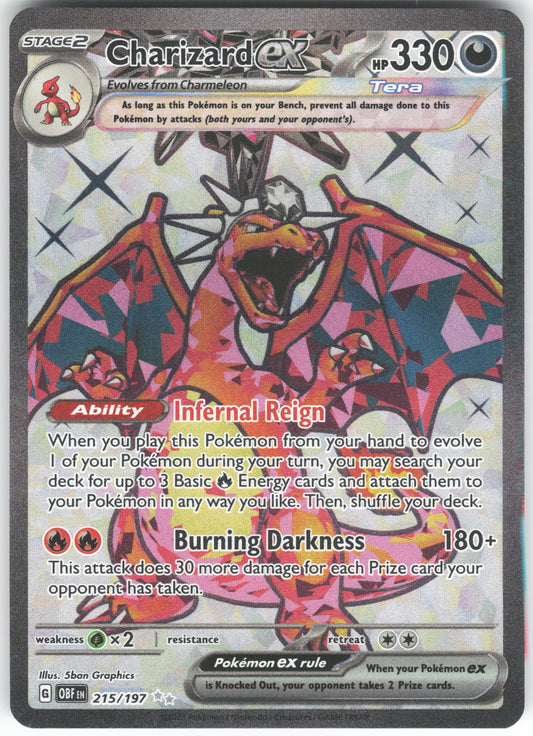 Charizard ex - Ultra Rare SV03: Obsidian Flames 215/197 NM