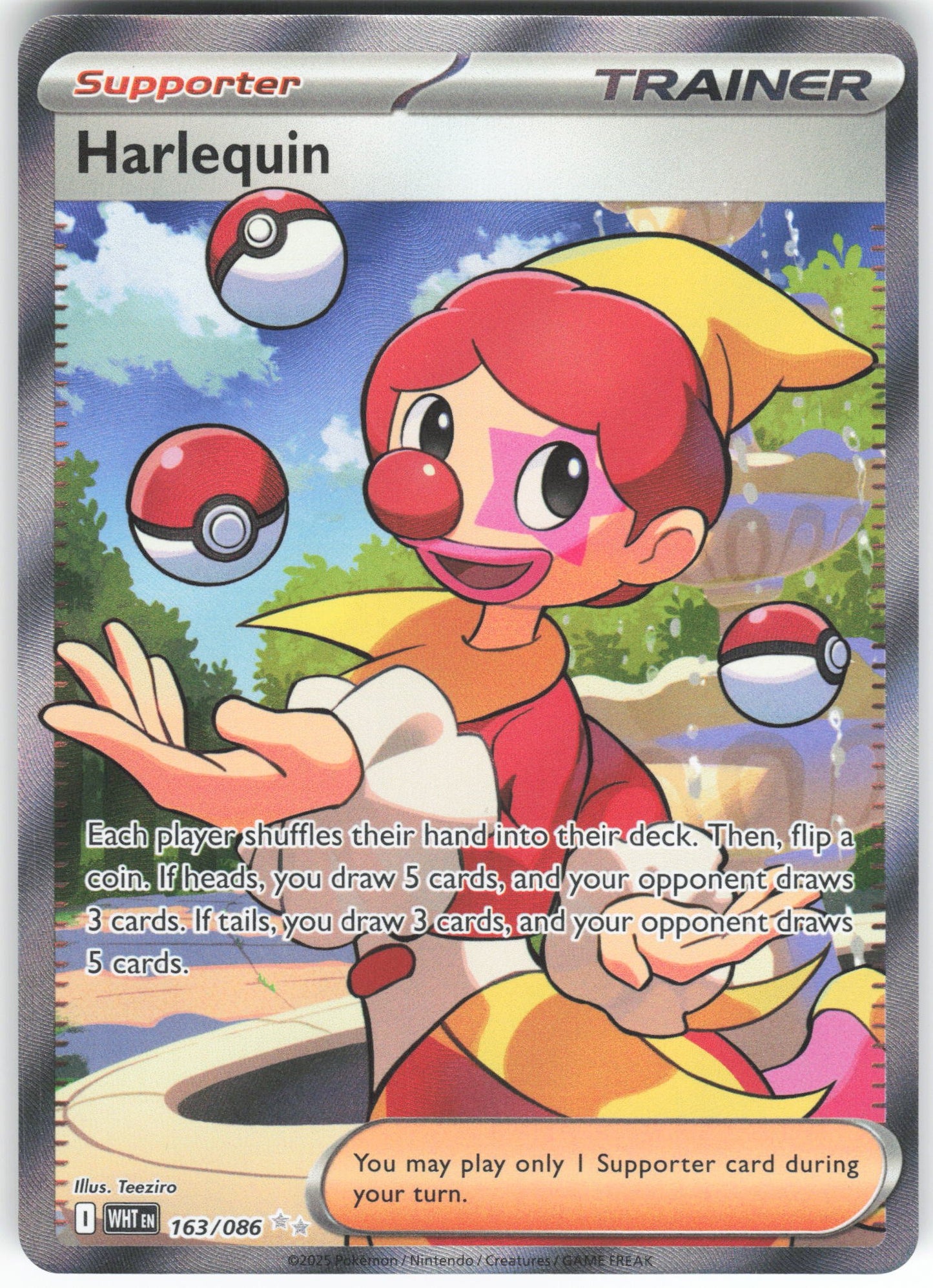 Harlequin - Ultra Rare SV: White Flare 163/086 NM