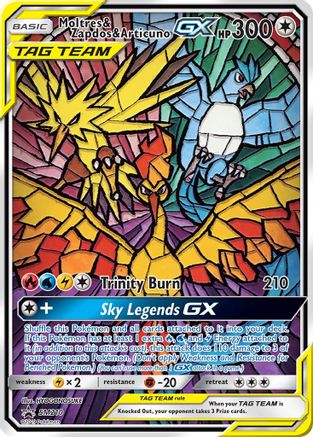 Moltres & Zapdos & Articuno GX SM210 Promo Sun & Moon Promo Holo NM/M