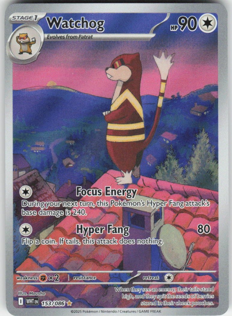 Watchog - Illustration Rare SV: White Flare 153/086 NM