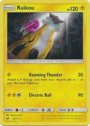Raikou (Let's Play, Pikachu!) (Cracked Ice Holo) 32/073 Deck Exclusives Holo NM/M