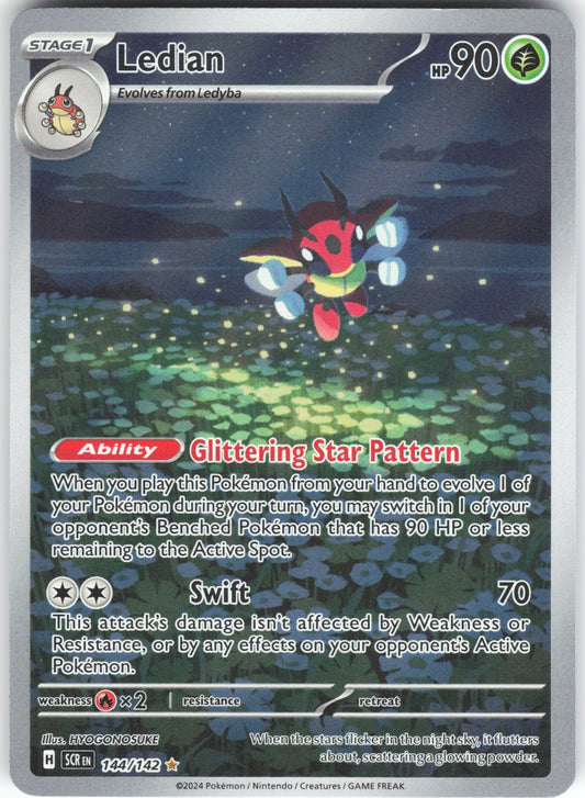 Ledian - Illustration Rare SV07: Stellar Crown 144/142 NM