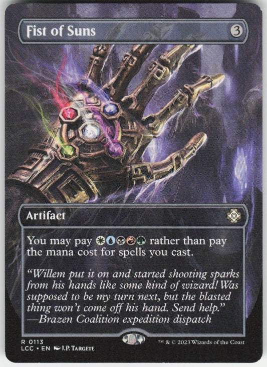 Fist of Suns (Borderless) R Commander: The Lost Caverns of Ixalan 113 NM