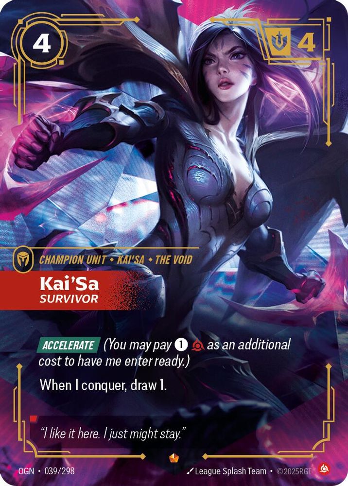 Kai'Sa - Survivor 039/298 Epic Origins NM/M