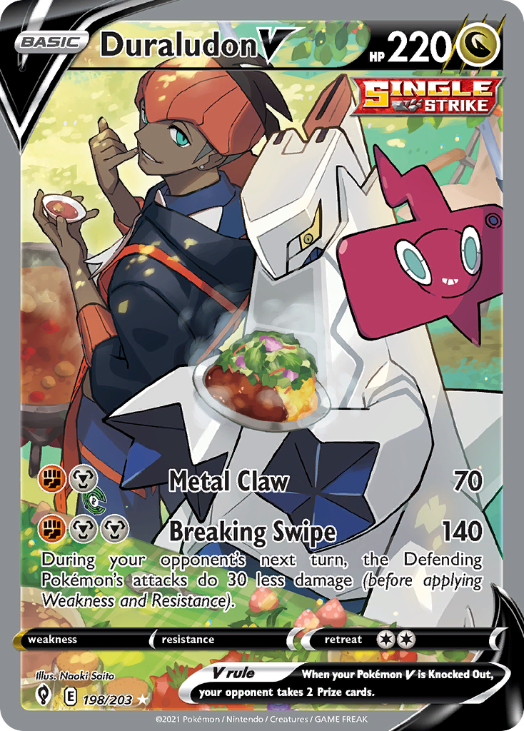 Duraludon V 198/203 Ultra Rare Evolving Skies NM/M