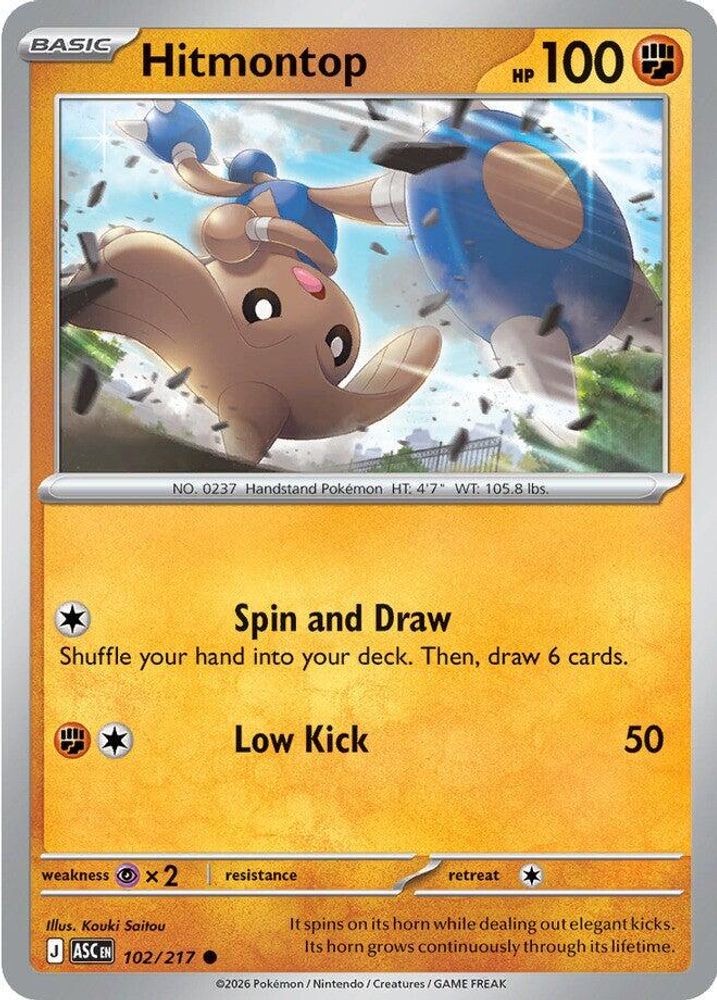 Hitmontop 102/217 Common Ascended Heroes NM/M
