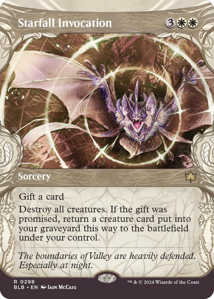 Starfall Invocation (Showcase) 298 Rare Bloomburrow NM/M