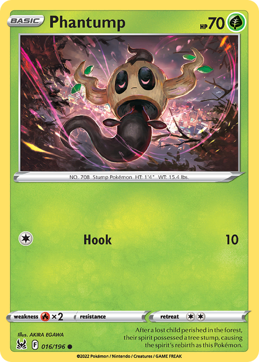 Phantump 016/196 Common Reverse Holo Lost Origin NM/LP