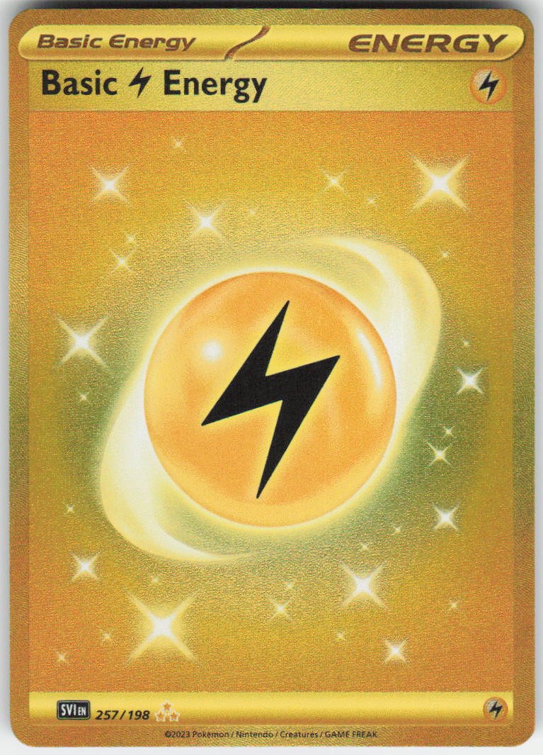 Basic Lightning Energy - Hyper Rare SV01: Scarlet & Violet Base Set 257/198 NM