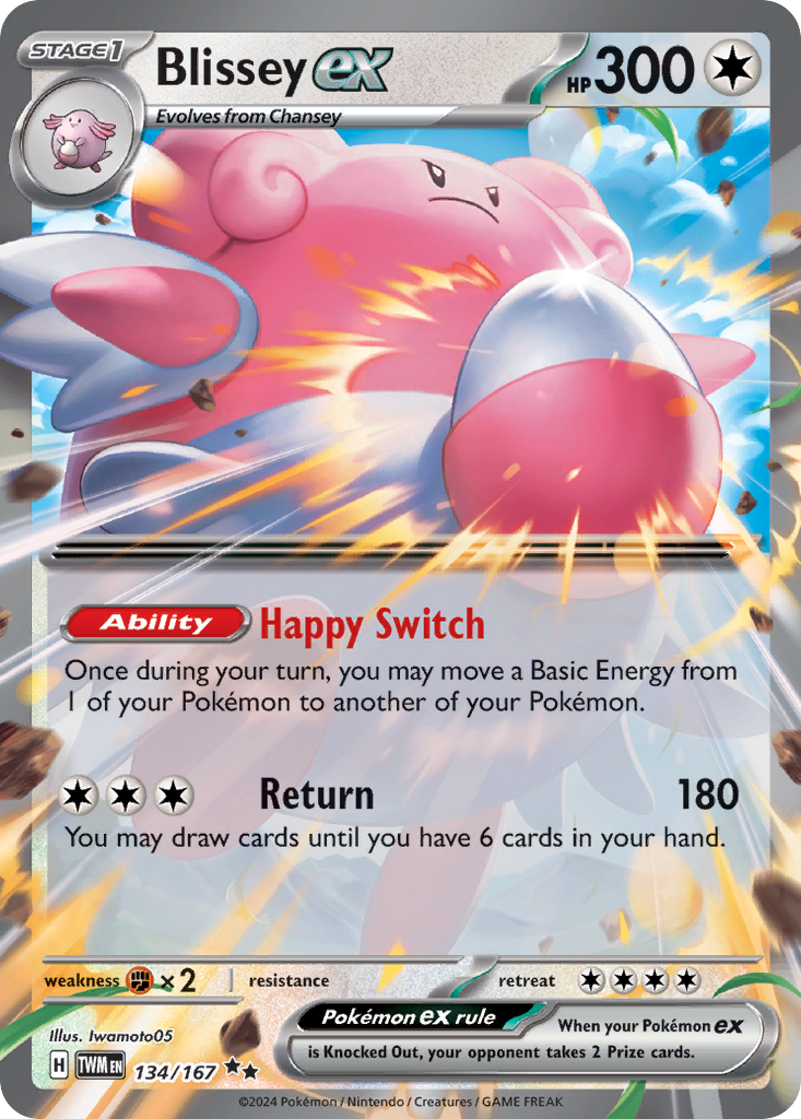 Blissey ex 134/167 Double Rare Twilight Masquerade NM/M