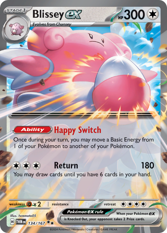 Blissey ex 134/167 Double Rare Twilight Masquerade NM/M