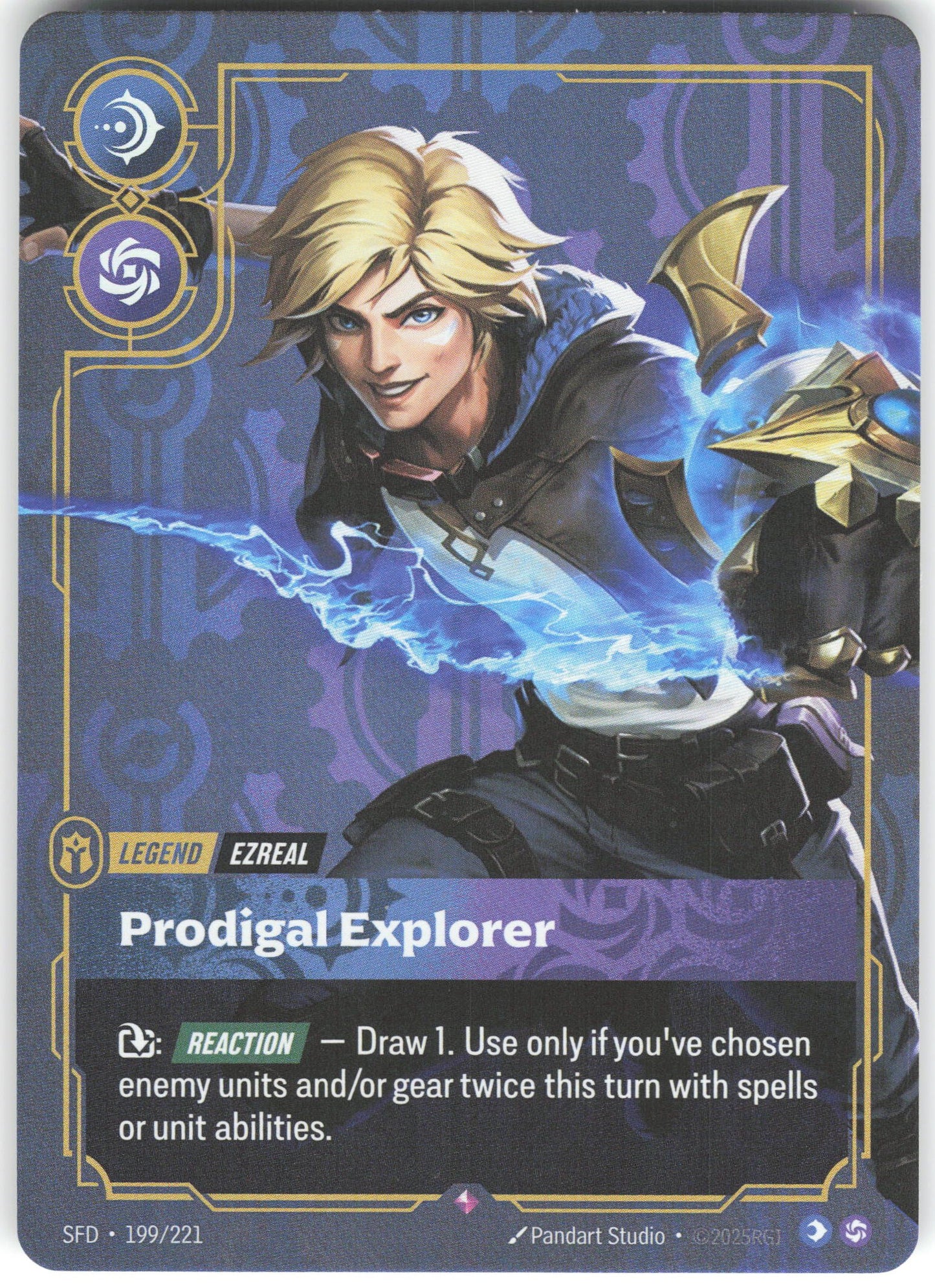 Ezreal - Prodigal Explorer Rare Spiritforged 199/221 NM