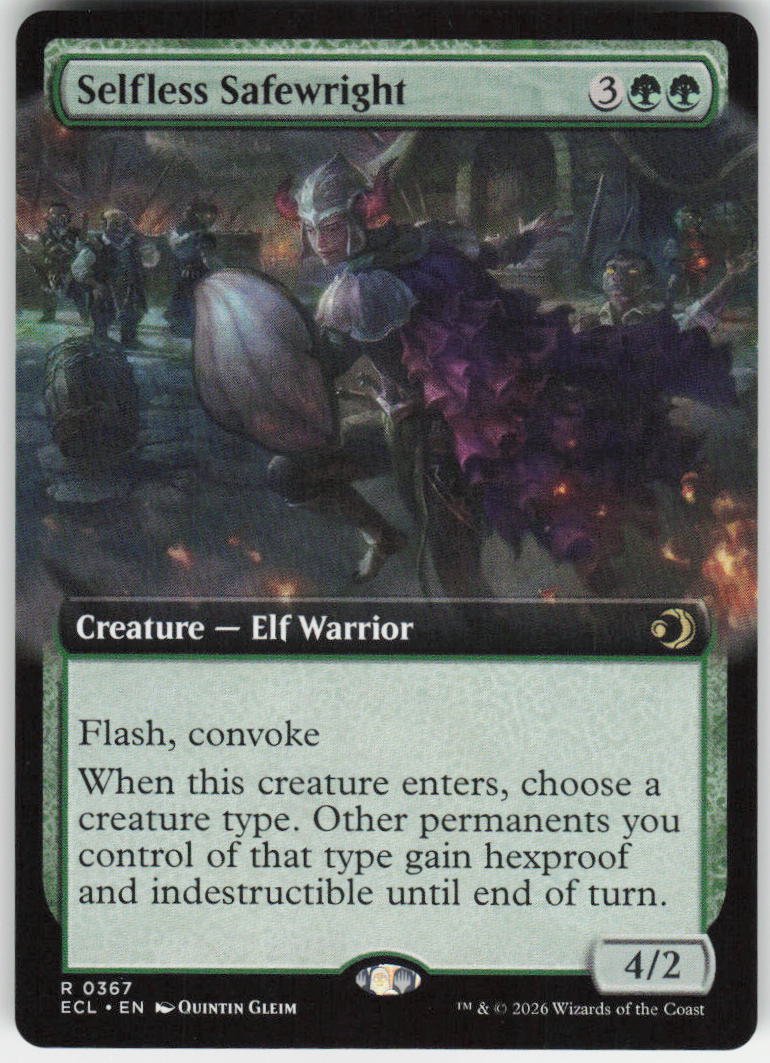 Selfless Safewright (Extended Art) R Lorwyn Eclipsed 367 NM