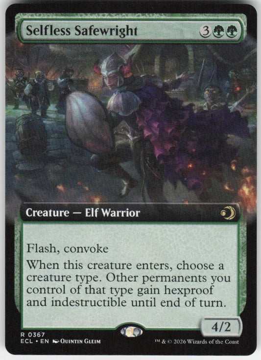 Selfless Safewright (Extended Art) R Lorwyn Eclipsed 367 NM