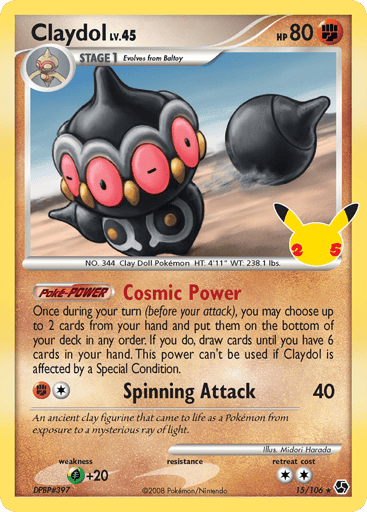Claydol 15/106 Classic Collection Celebrations: Classic Collection holo NM/M