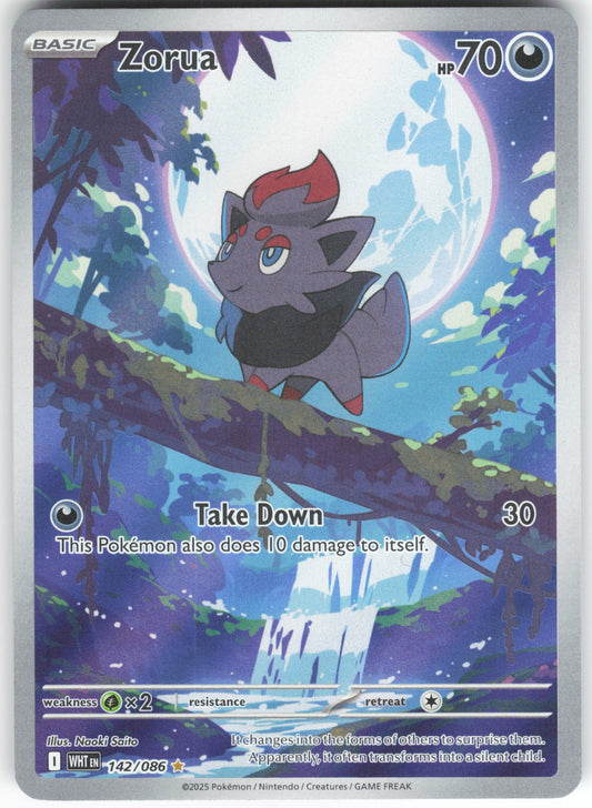 Zorua - Illustration Rare SV: White Flare 142/086 NM