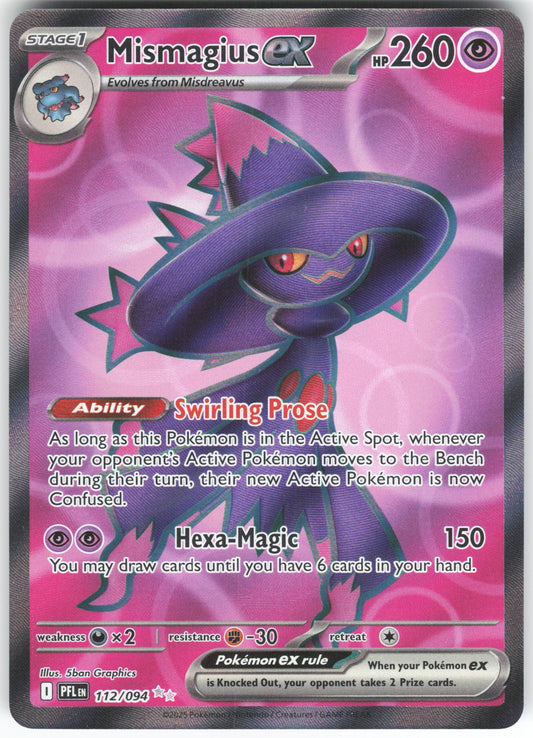Mismagius ex - Ultra Rare ME02: Phantasmal Flames 112/094 NM