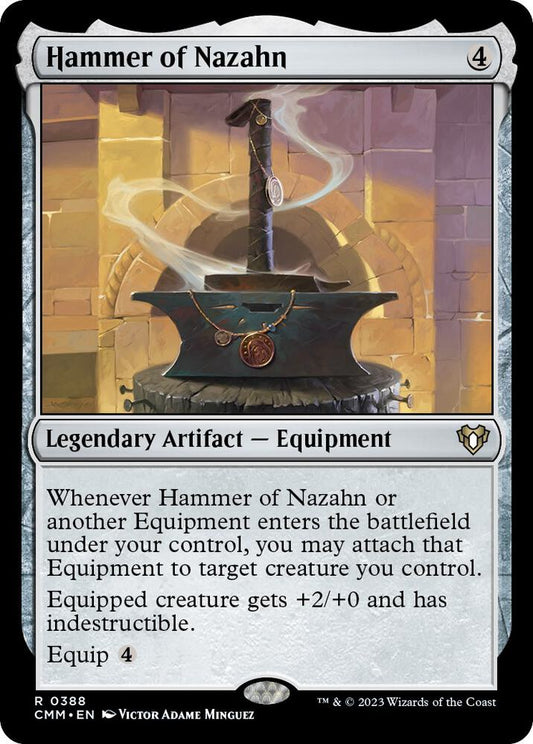 Hammer of Nazahn 388 Rare Commander Masters NM/M