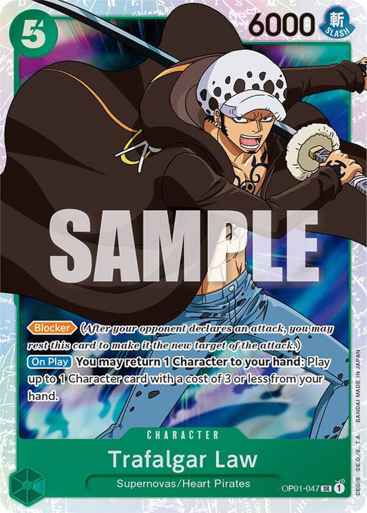 Trafalgar Law (047) OP01-047 Super Rare Romance Dawn NM/M