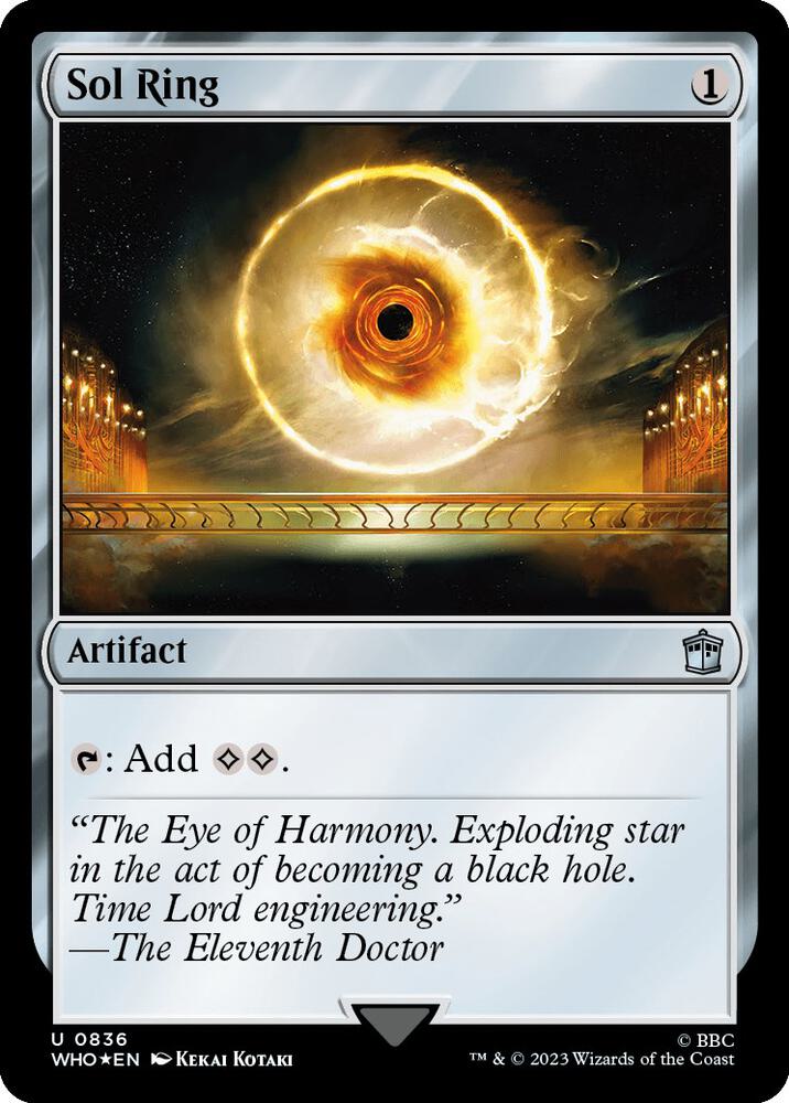 Sol Ring (Surge Foil) 836 Foil Uncommon Universes Beyond: Doctor Who NM/M