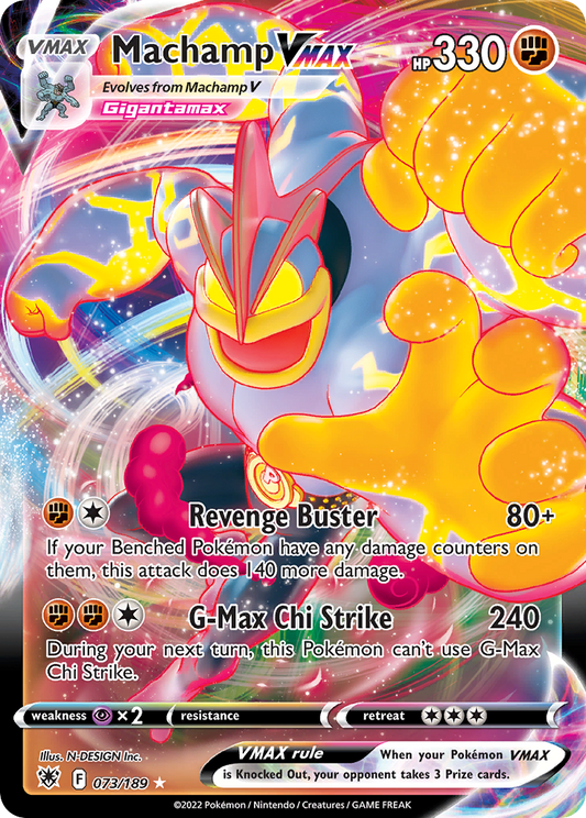 Machamp VMAX 073/189 VMAX Rare Astral Radiance Holo NM/M