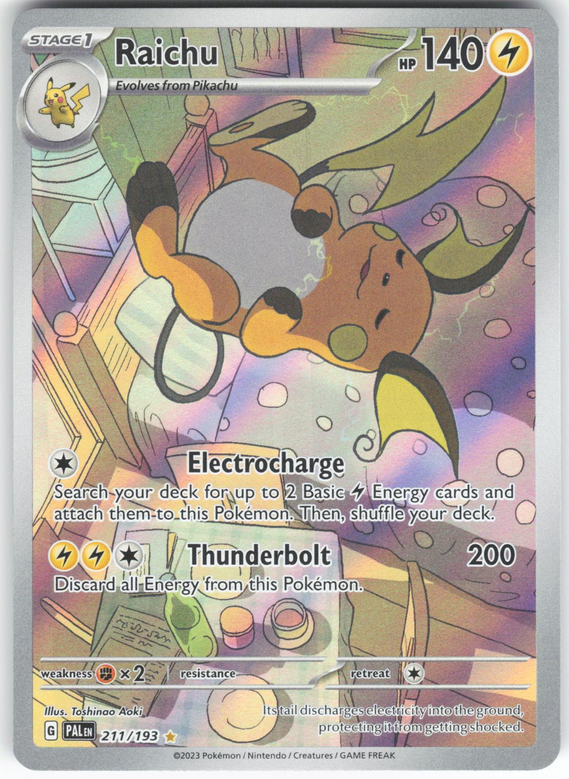 Raichu 211/193 Illustration Rare Paldea Evolved NM/M