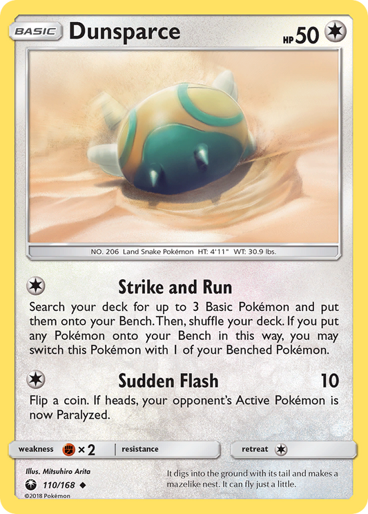 Dunsparce 110/168 Uncommon Reverse Holo Celestial Storm NM/LP