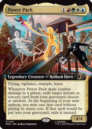 Power Pack (Extended Art) 411 Rare Commander: Marvel Super Heroes NM/M