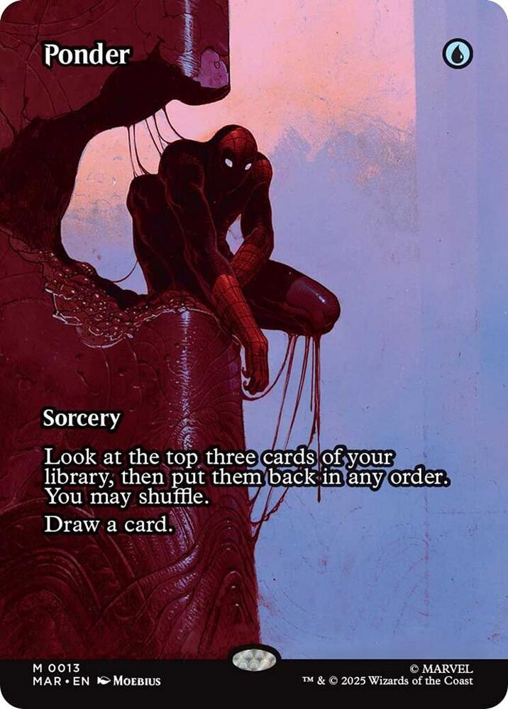 Ponder (Borderless) 13 Mythic Marvel Universe Eternal-Legal NM/M