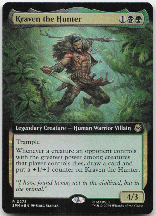 Kraven the Hunter (Extended Art) R Marvel's Spider-Man 273 NM